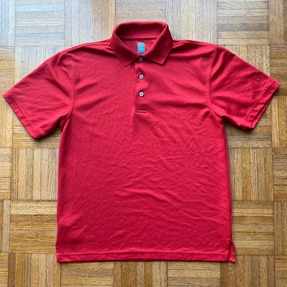 PGA Tour Other - Men's Red PGA Golf Airflux Polo Shirt Small S